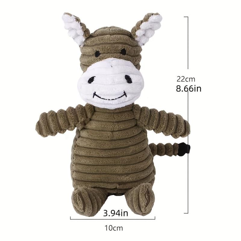 Durable Corduroy Dog Toys with Squeakers