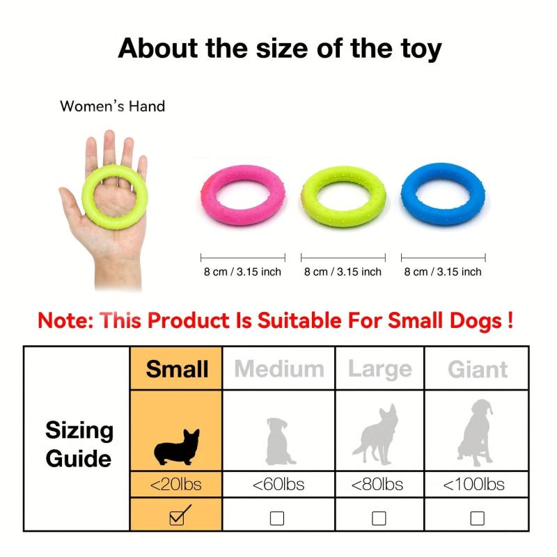 Durable Rubber Dog Toy for Small Pets