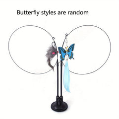 Suction Cup Cat Teaser Stick Double Rods Funny Cat Playing Toys