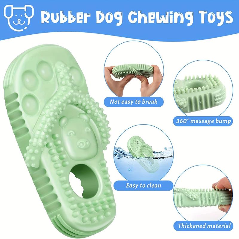 TPR Chew Toy Slippers Dog Interactive Play Teeth Clean Training Pet Supplies