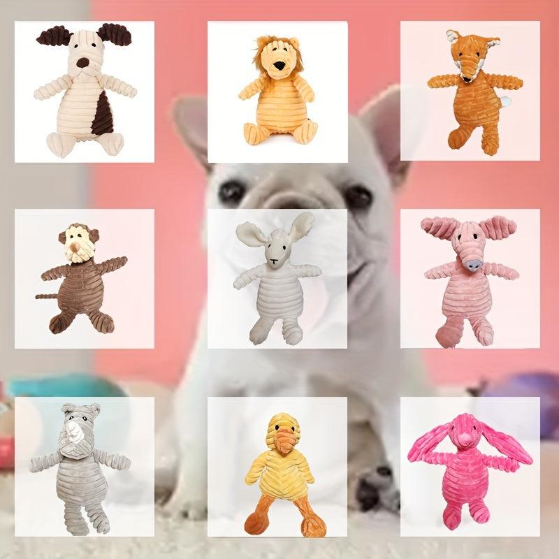 Durable Chew Toy for Dog Corduroy Grinding Teeth Interactive Pet Toy