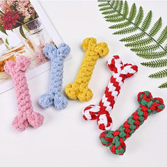 Durable Woven Toy Dog Teeth Grinding Toy Dog Braided Knot Rope Chew