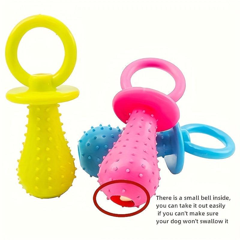 3pcs Rubber Pacifier Puppy Dog Chewing Molar Toy For Dog Training Pet Supplies