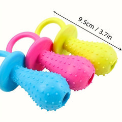 3pcs Rubber Pacifier Puppy Dog Chewing Molar Toy For Dog Training Pet Supplies