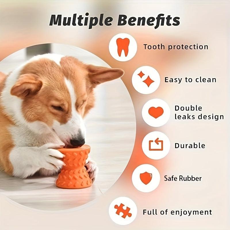 Interactive Treat Dispensing Dog Toy Tough Chew Toy for Aggressive Chewers
