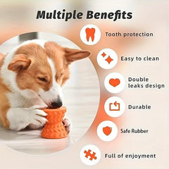 Interactive Treat Dispensing Dog Toy Tough Chew Toy for Aggressive Chewers