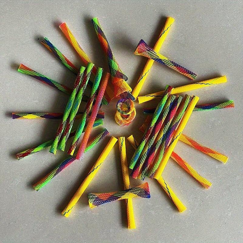 Colorful Cat Tube Spring Toy for Indoor Cats