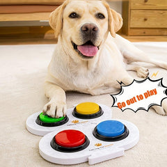 4pcs Dog Recordable Buttons for Training