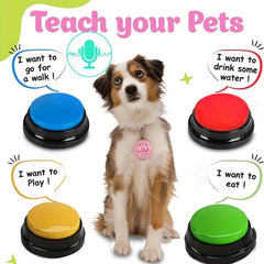 4pcs Dog Recordable Buttons for Training