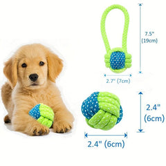 Durable Interactive Puppy Chew Toy Set for Small and Medium Dogs