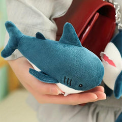 Shark Pet Grinding Teeth Squeaky Plush Toy for Dogs