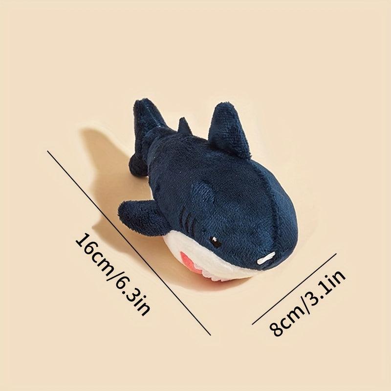 Shark Pet Grinding Teeth Squeaky Plush Toy for Dogs