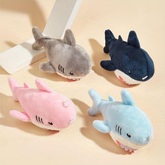 Shark Pet Grinding Teeth Squeaky Plush Toy for Dogs