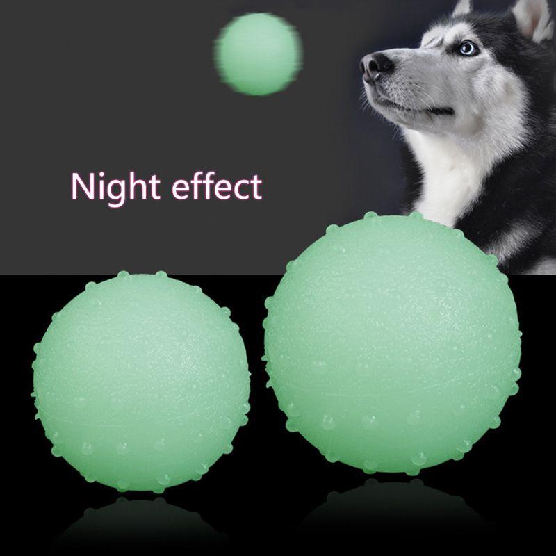 TPR Dog Glowing Molar Burr Ball Toy Elastic Interactive Dog Toy