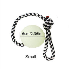 TPR Dog Glowing Molar Burr Ball Toy Elastic Interactive Dog Toy