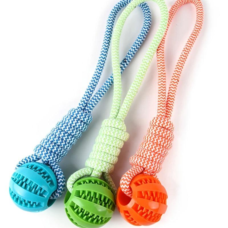 1pc Pet Braid Rope Ball Toy Dog Funny Interactive Teeth Cleaning Supply