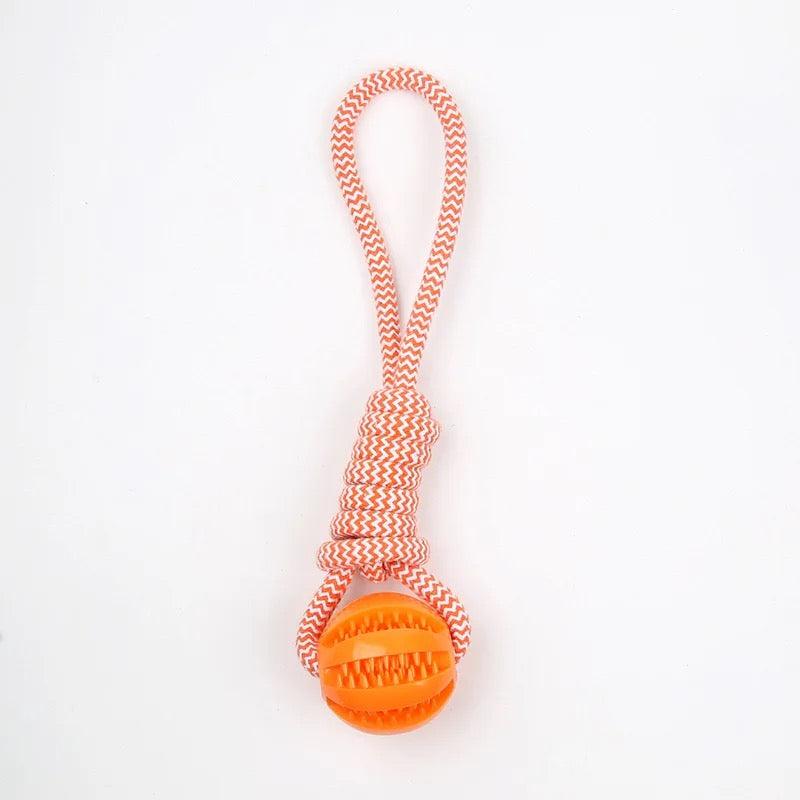 1pc Pet Braid Rope Ball Toy Dog Funny Interactive Teeth Cleaning Supply