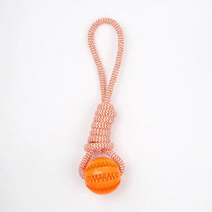 1pc Pet Braid Rope Ball Toy Dog Funny Interactive Teeth Cleaning Supply