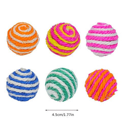 1pc Interactive Sisal Ball Cat Toys for Indoor Cats