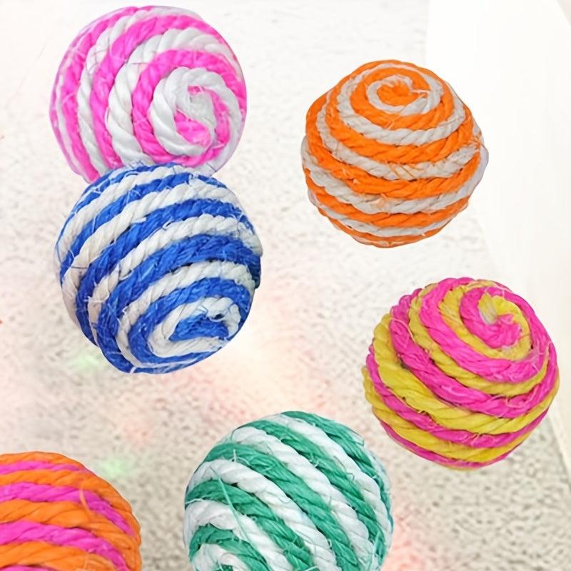 1pc Interactive Sisal Ball Cat Toys for Indoor Cats