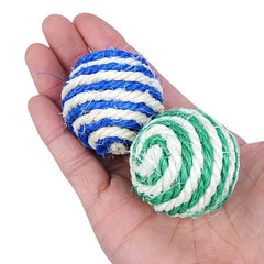 1pc Interactive Sisal Ball Cat Toys for Indoor Cats