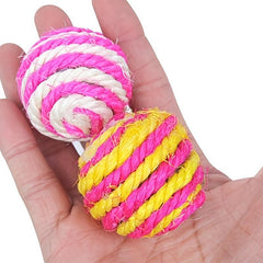 1pc Interactive Sisal Ball Cat Toys for Indoor Cats