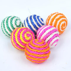 1pc Interactive Sisal Ball Cat Toys for Indoor Cats