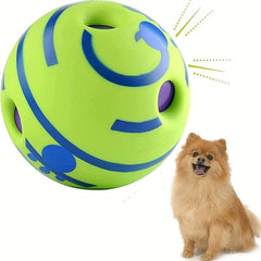 Durable Dog Ball Toy for Grinding Teeth and Interactive Play with Sound
