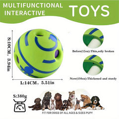 Durable Dog Ball Toy for Grinding Teeth and Interactive Play with Sound