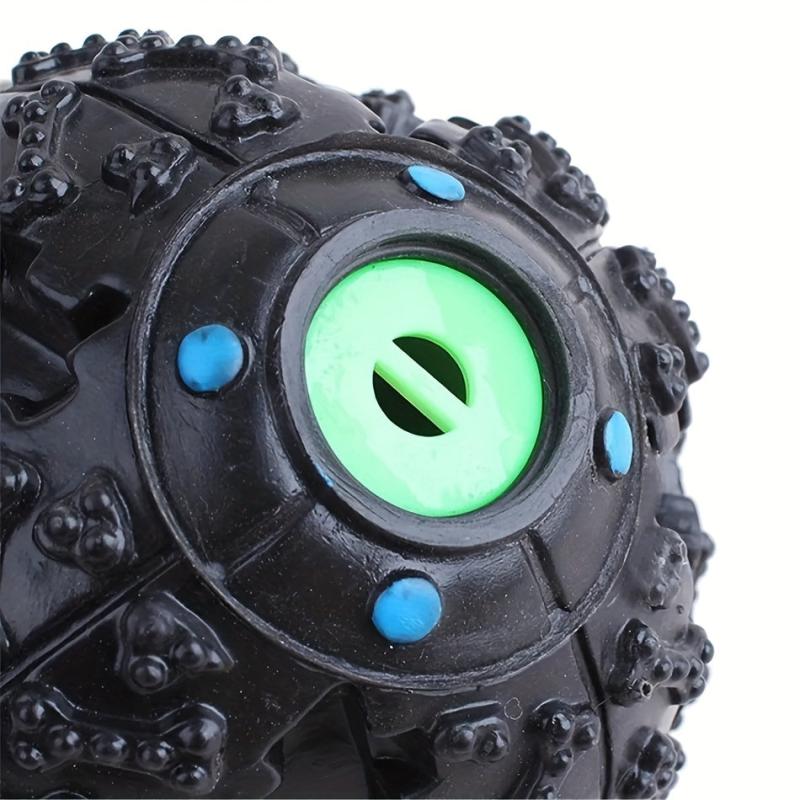 Interactive Dog Ball Toy Training Teeth Cleaning Squeaky Ball Food Dispenser
