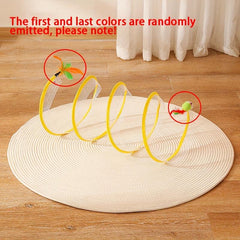 Foldable S Shaped Cat Tunnel Interactive Play Training Perfect Pet Toy Cats