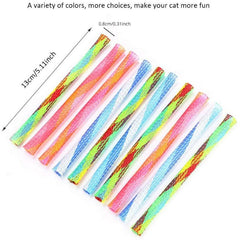Cat Teaser Spring Toys Elastic Tube Interactive Bouncing Toys for Indoor Cats