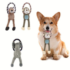 Durable Chew Toy for Dog Grinding Teeth Rope Plush Toy