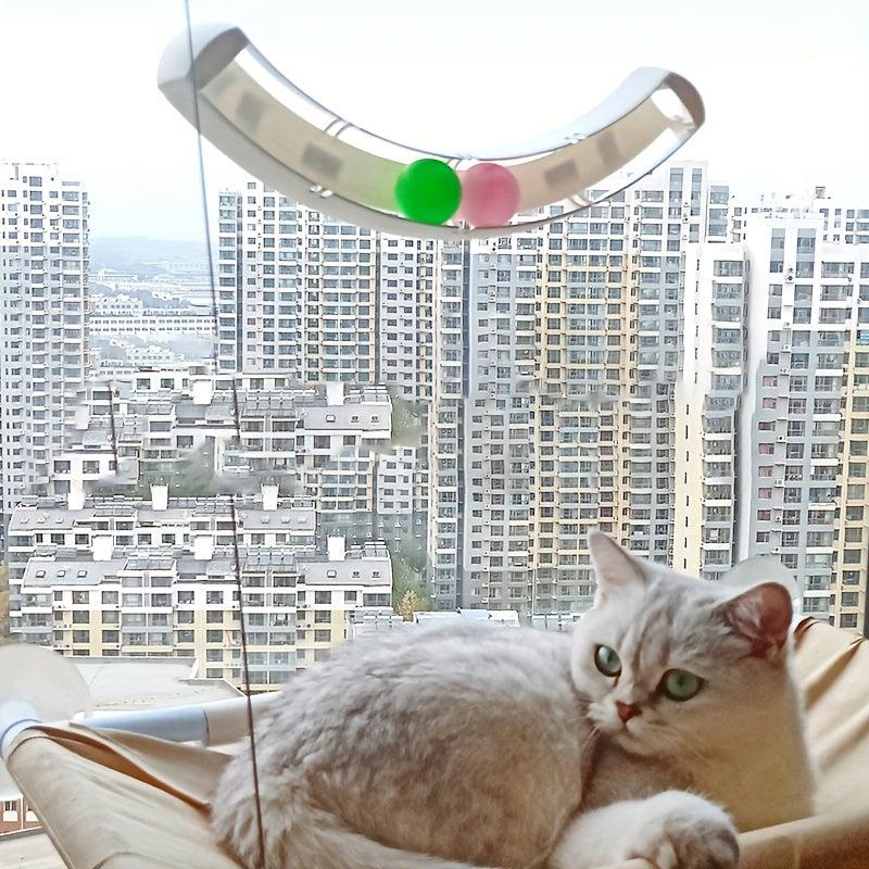 Interactive Cat Teaser Toy Track Ball - Ideal for Indoor Cats