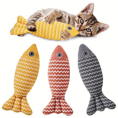 Fish Cat Toy Crinkle Sound Bite Resistant Pet Toy Interactive