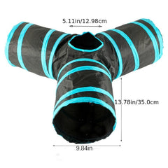 Cat Tunnel Dog Training Tunnel Foldable Storage Tunnel Pet Toys Play Tunnels