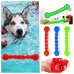 Durable Dog Chew Stick Toys Tough Squeaky Dog Grinding Teeth Floating Water Toys