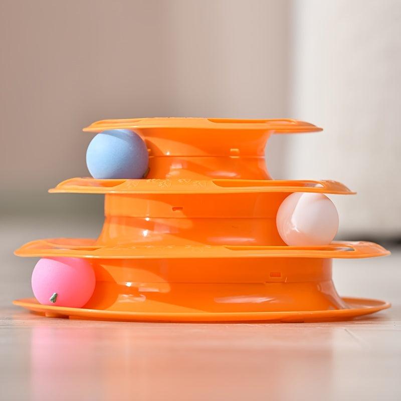 Cat Three Layer Turntable Toy for Interactive Play