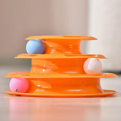 Cat Three Layer Turntable Toy for Interactive Play