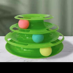 Cat Three Layer Turntable Toy for Interactive Play