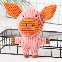 Cuddly Plush Pig Toy for Dogs Cats & Pets