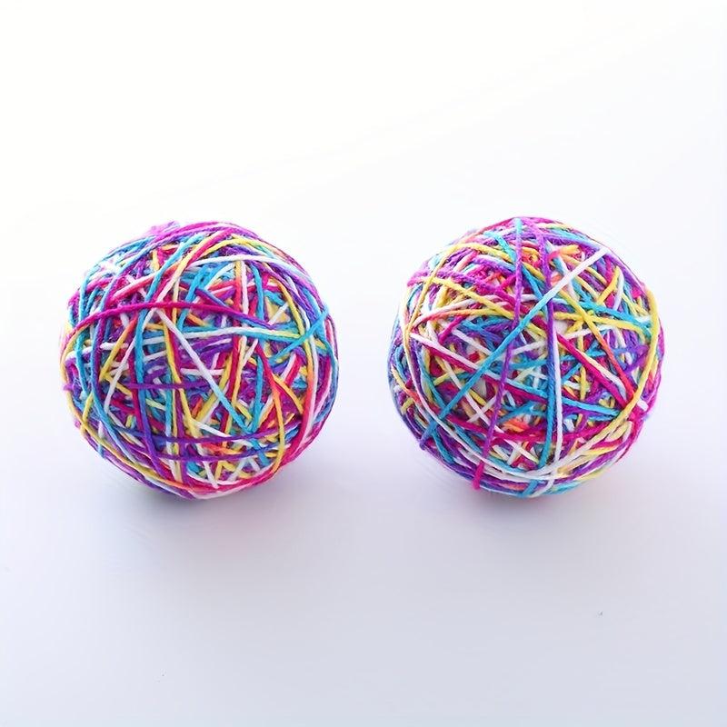 Interactive Cat Teaser Toys Yarn Balls for Fun and Exercise