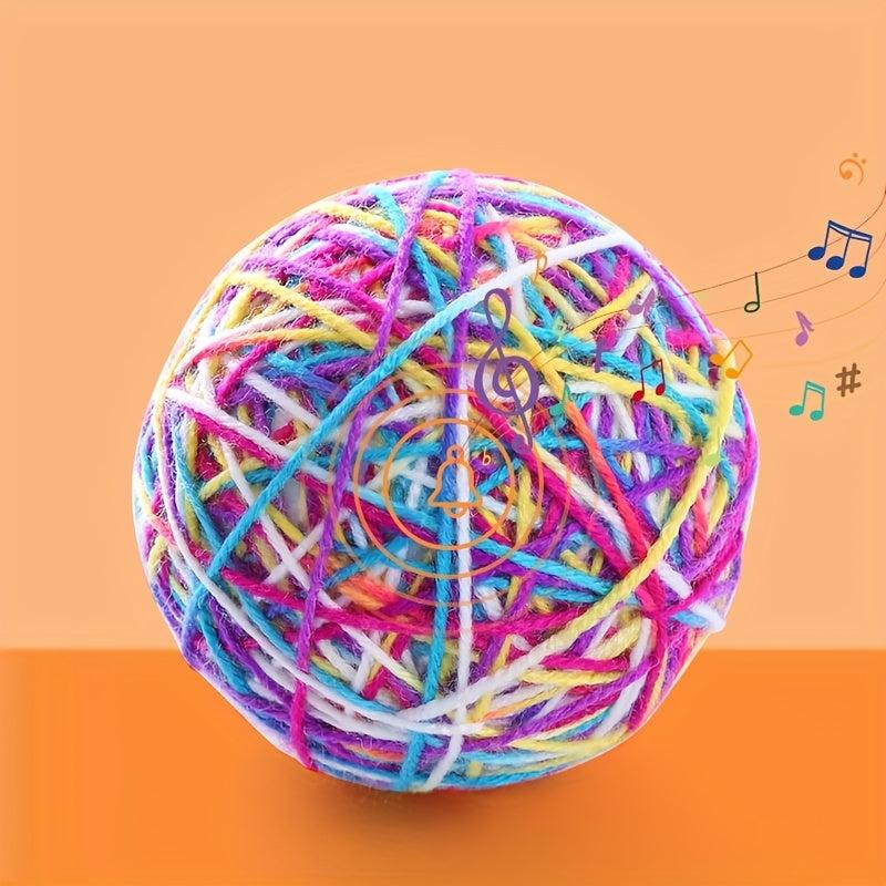 Interactive Cat Teaser Toys Yarn Balls for Fun and Exercise
