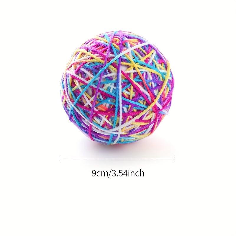 Interactive Cat Teaser Toys Yarn Balls for Fun and Exercise