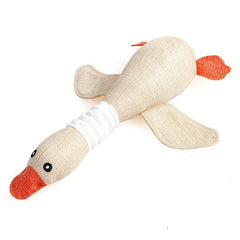 Goose Pet Grinding Teeth Squeaky Plush Toy Durable Chew Toy