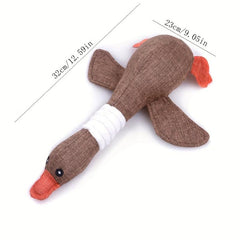 Goose Pet Grinding Teeth Squeaky Plush Toy Durable Chew Toy