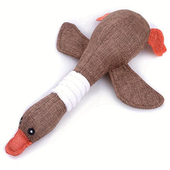 Goose Pet Grinding Teeth Squeaky Plush Toy Durable Chew Toy