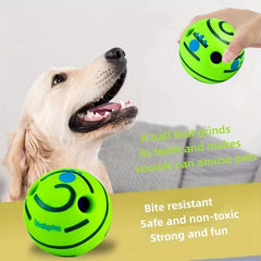 Interactive Dog Toy Sounding Ball for Chew Play