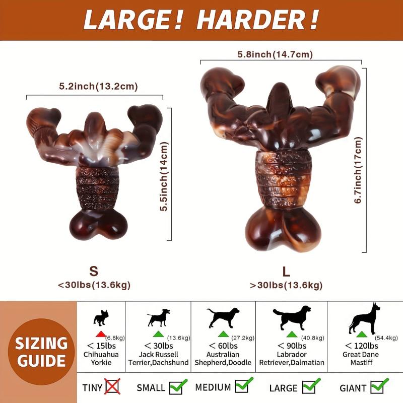Indestructible Dog Chew Toy Bacon Flavored Tough Bone Durable Toy