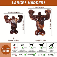 Indestructible Dog Chew Toy Bacon Flavored Tough Bone Durable Toy